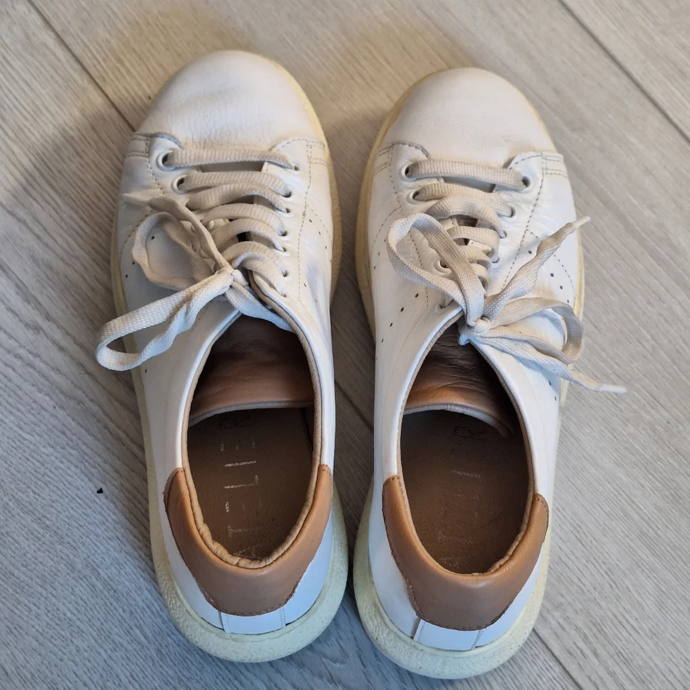 Ateliers White Leather Sneakers 38